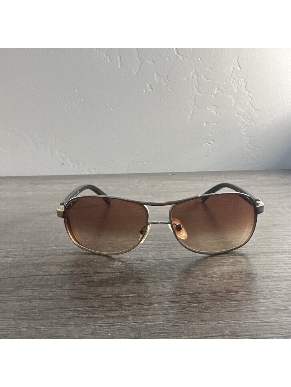 Prada Sunglasses SPR 59L 8AE-6S1 Black Gold Brown Aviator FRAMES ONLY 59-13-140